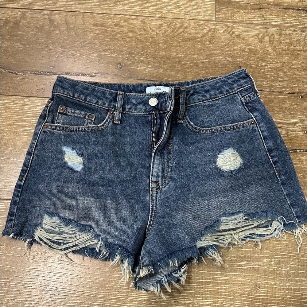 Forever 21 size 26 Denim Distressed Women Shorts New W/O Tags